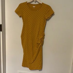 Yellow maternity dress
